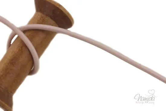 1 MTR. Gummiband 5mm rund – ROSE Preis Gesenkt