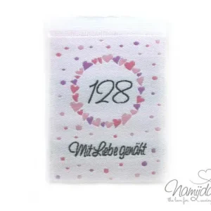 1 STCK. ♥ NAMIJDA EP GRößENLABELS - GRößE 128 - MÄDCHEN ♥ Neu