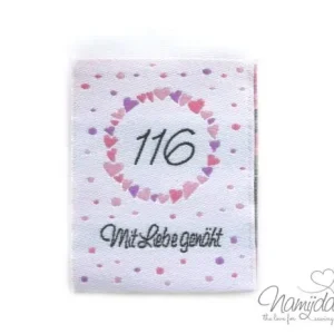 Meistverkauft 1 STCK. ♥ NAMIJDA EP GRößENLABELS - GRößE 116 - MÄDCHEN ♥