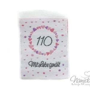 1 STCK. ♥ NAMIJDA EP GRößENLABELS - GRößE 110 - MÄDCHEN ♥ Original