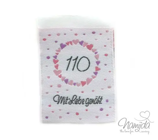 1 STCK. ♥ NAMIJDA EP GRößENLABELS – GRößE 110 – MÄDCHEN ♥ Original