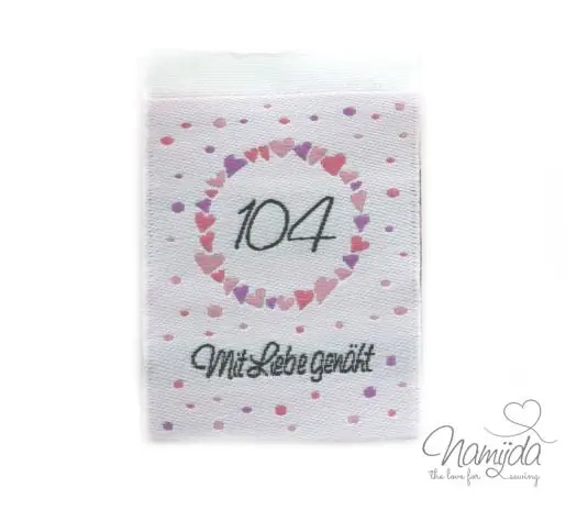 Kracherpreis 1 STCK. ♥ NAMIJDA EP GRößENLABELS – GRößE 104 – MÄDCHEN ♥