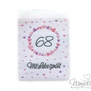 Neu 1 STCK. ♥ NAMIJDA EP GRößENLABELS - GRößE 68 - MÄDCHEN ♥