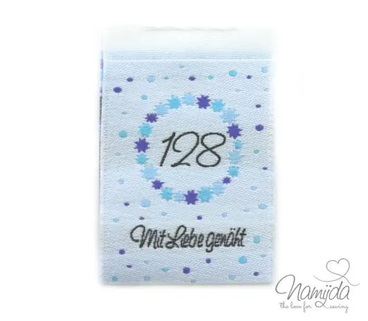 1 STCK. ♥ NAMIJDA EP GRößENLABELS – GRößE 128 – JUNGE ♥ Neue Ware