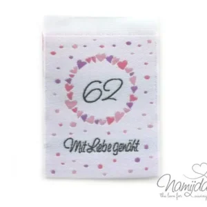 1 STCK. ♥ NAMIJDA EP GRößENLABELS - GRößE 62 - MÄDCHEN ♥ Neu Im Sortiment