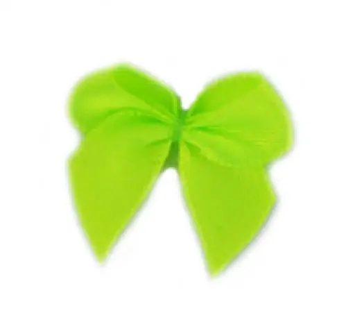 5 ♥ SATIN Schleifchen NEON – GRÜN♥ Beliebt