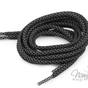 1 STCK. a´1,20 MTR. ♥ REFLEKTIERENDE HOODIE KORDEL SCHWARZ - 5mm ♥ Bestpreis