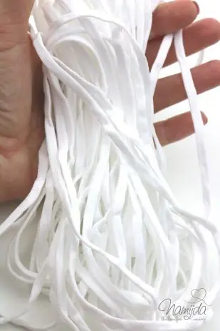 1 Packung – 15 MTR. Super Soft Gummiband 5mm – WeiSS Sale