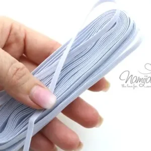 1 BüNDEL - CA. 5.5 METER Soft Gummiband 9mm - WeiSS - Kochfest Garantierte Lieferung