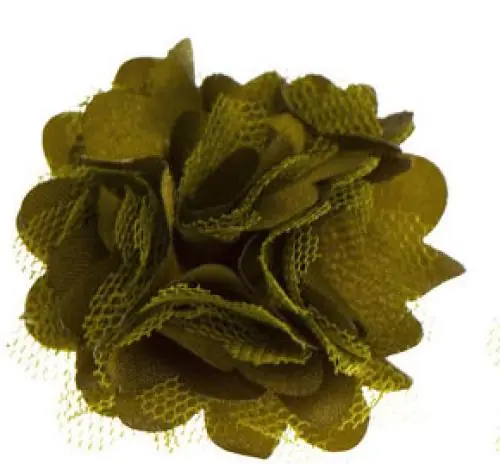 Sonderangebot 1 Stück ♥ KLeine SATINBLüTE KHAKI ♥