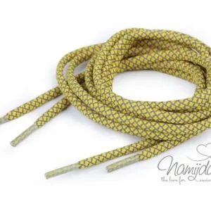 Gratis Versand 1 STCK. a´1,20 MTR. ♥ REFLEKTIERENDE HOODIE KORDEL SENF - 5mm ♥