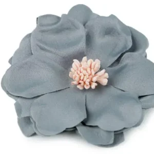 1 Stück ♥ XL BLüTE HeLLGRau 7,5cm ♥ Großhandel