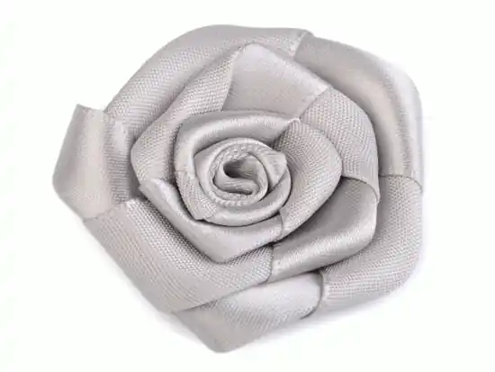Abverkauf 1 Stck. ♥ SATIN RoSE – GRau – 5,5cm ♥