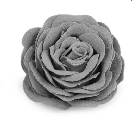 1 Stck. ♥ RoSENBLüTE GRau – 4cm ♥ Finale Aktion