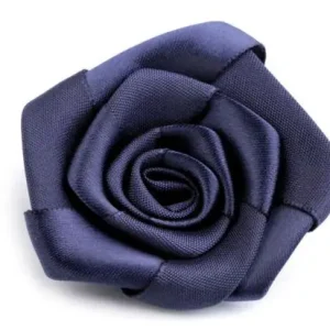 1 Stck. ♥ SATIN RoSE - DuNKELBLau - 5,5cm ♥ Kracherpreis
