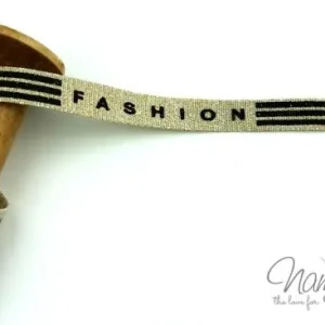 Top-Qualität 1 MTR. GLITTER FASHION BAND - GoLD - 1,5cm