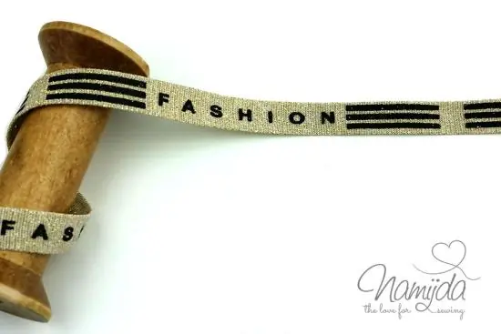 Top-Qualität 1 MTR. GLITTER FASHION BAND – GoLD – 1,5cm