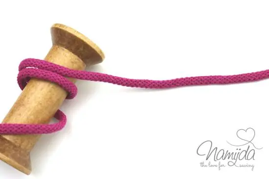 1 MTR. ♥ SuPER WeiCHE Hoodiekordel Purple- 5mm ♥ Kostenloser Versand