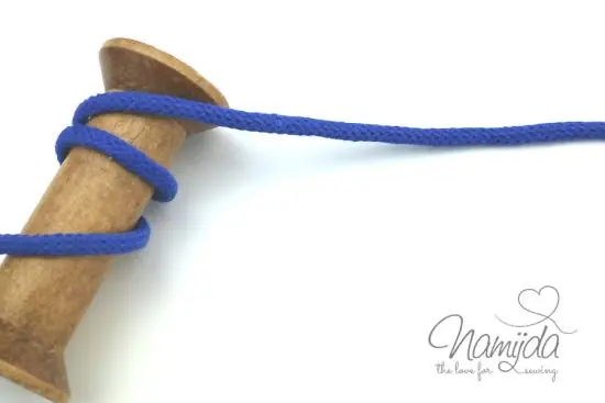 1 MTR. ♥ SuPER WeiCHE Hoodiekordel Marine – 5mm ♥ Schneller Versand