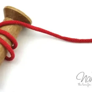 Nur Für Kurze Zeit 1 MTR. ♥ SuPER WeiCHE Hoodiekordel ROT - 5mm ♥