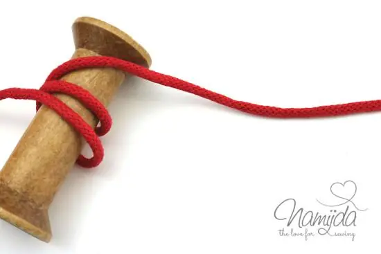 Nur Für Kurze Zeit 1 MTR. ♥ SuPER WeiCHE Hoodiekordel ROT – 5mm ♥