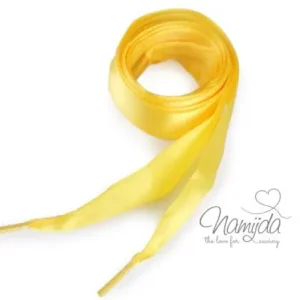 Weltweiter Versand 1 Stck. SATINBAND GELB - 110cm lang!