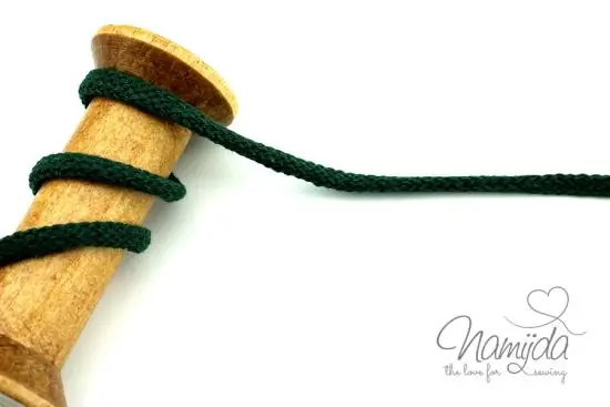1 MTR. ♥ SuPER WeiCHE Hoodiekordel KHAKI- 5mm ♥ Saisonangebot