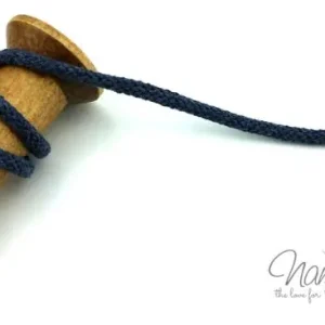 1 MTR. ♥ SuPER WeiCHE Hoodiekordel DUNKELJEANS- 5mm ♥ Sonderaktion