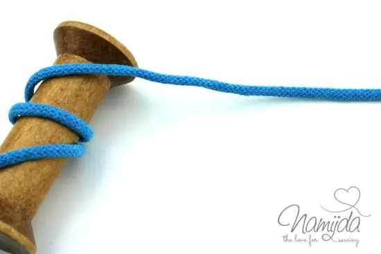 Limited Edition 1 MTR. ♥ SuPER WeiCHE Hoodiekordel TÜRKIS- 5mm ♥