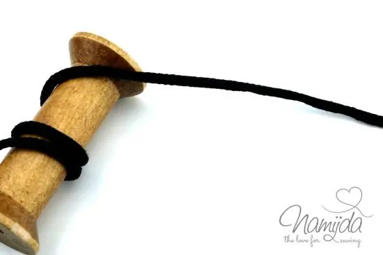 1 MTR. ♥ SuPER WeiCHE Hoodiekordel SCHWARZ- 5mm ♥ Sofort Bestellen