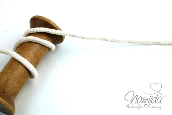 Solange Der Vorrat Reicht 1 MTR. ♥ SuPER WeiCHE Hoodiekordel CREME – 5mm ♥