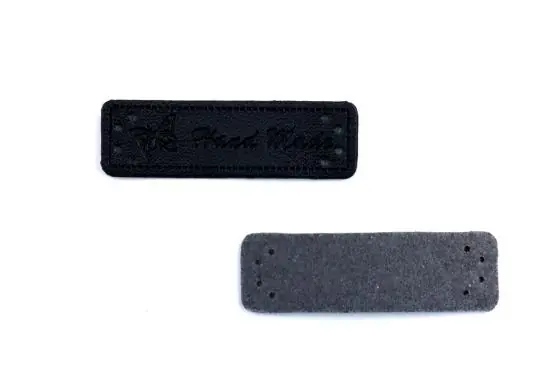 Preisknaller 1 Stück – HANDMADE LABEL SCHMETTERING – SCHWARZ- 15×50 mm