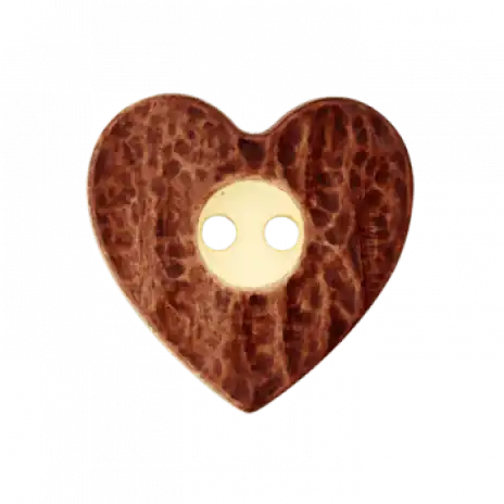 1 Stück ♥ HERZ KNOPF HOLZIMITAT – 20mm ♥ Nur Heute