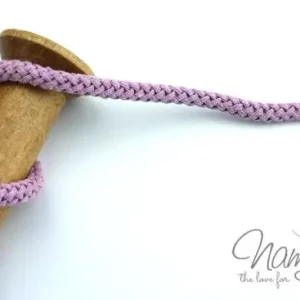 Garantierte Lieferung 1 MTR. ♥ Geflochtene Hoodie Kordel FLIEDER 8mm ♥