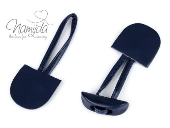1 Stück Dufflecoat-Verschluss – Knebelknopf – zweiteilig – NaVY Highlight