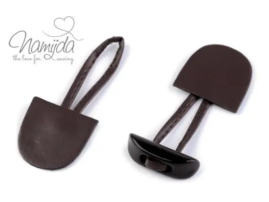 1 Stück Dufflecoat-Verschluss – Knebelknopf – zweiteilig – BRauN Versand Am Gleichen Tag