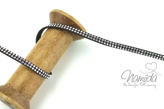 Top-Seller 1Mtr. ♥ Kunstleder Wildlederband DuNKELBLau – mit silbernen Dots ♥