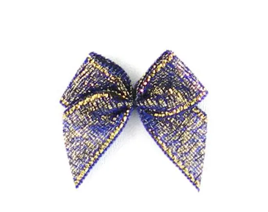 5 ♥ GOLD GLITZER SATIN Schleifchen JEANS ♥ Schnäppchen