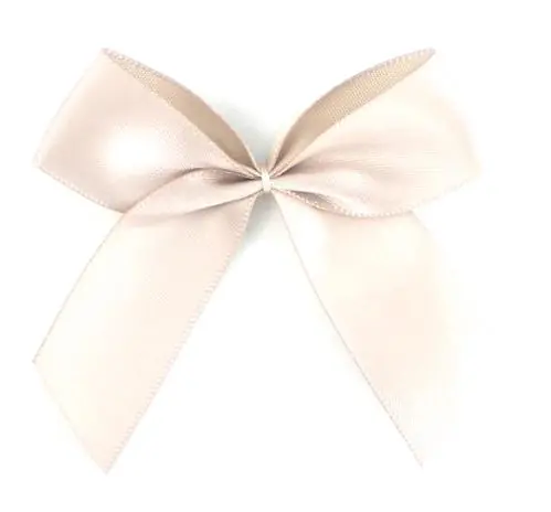 1 Stück – XL SATIN SCHLeife – TAUPE – 6,5cm Finale Aktion