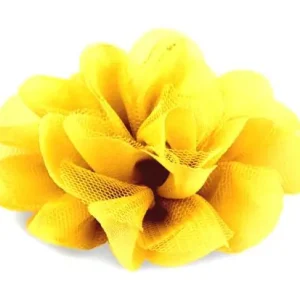 Neu 1 Stück ♥ XL SATINBLüTE SENF/OcKER ♥