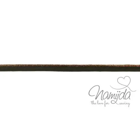 Top-Angebot 1 MTR. ♥ GLITZER LUREX PASPELBAND BRAUN/BRONZE