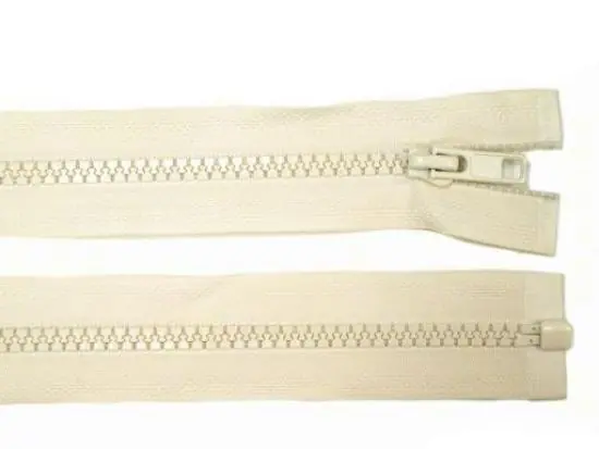 1 Stück Jacken Reißverschluss CREME – 70cm – teilbar Billig