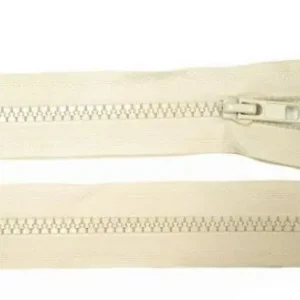 Top-Angebot 1 Stück Jacken Reißverschluss CREME - 50cm - teilbar