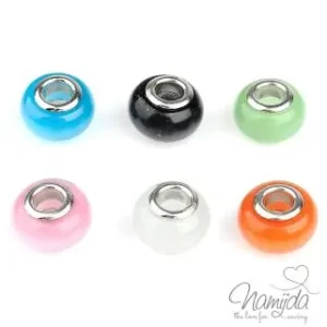 Jetzt Bestellen 6 Stück ♥ GLASPERLEN MULTIFARBIG -13,5x8,5mm ♥