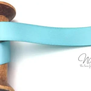 1 MTR. SATINBAND PuDERBLau - 22mm Preisreduziert