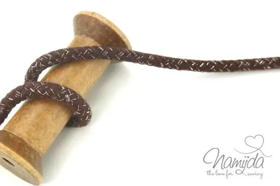 1 MTR. ♥ GEFLoCHTENE LUREX HooDIE KORDEL – BRauN/SILBER – 10mm ♥ Angebot