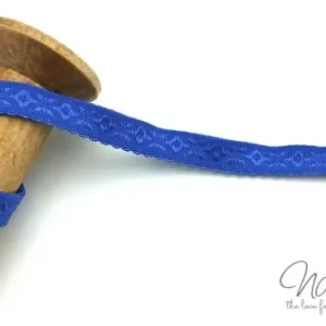 1 MTR. ♥ JACQUARD Einfassband - Royal Blau - Schrägband♥ Top-Seller