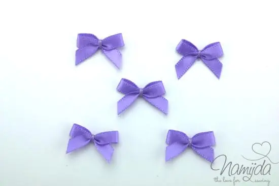 5 ♥ LiTTLE BOWS HellLila – 19x16mm ♥ Solange Der Vorrat Reicht