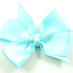 Garantierte Lieferung 1 Stück - SATIN TWIN SCHLeife - MINT - 4cm