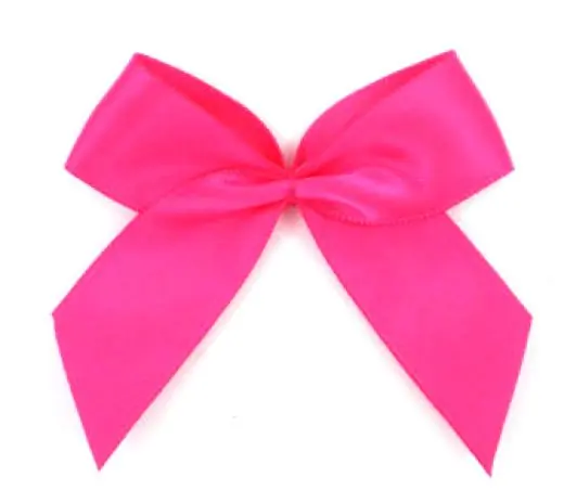 Abverkauf 1 Stück – XL SATIN SCHLeife – PINK – 6,5cm